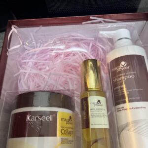 Karseell Maschera per capelli al collagene+Shampoo per capelli+Olio di Argan Set