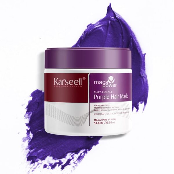 KarseellmacapowerMaschera per Capelli ViolaProfessionaleNeutralizza i Toni GialliPerB 4 karseell official store | Prodotti Premium per la Cura dei Capelli per Capelli Belli e Sani Karseell maca power Purple Hair Mask Professionale Neutralizza i Toni Gialli Ottone Per B 4
