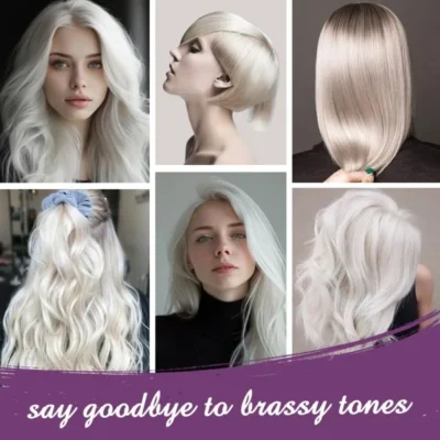 Karseell Maschera per capelli viola + Set di shampoo viola - Set per la cura dei capelli viola con bundle di shampoo